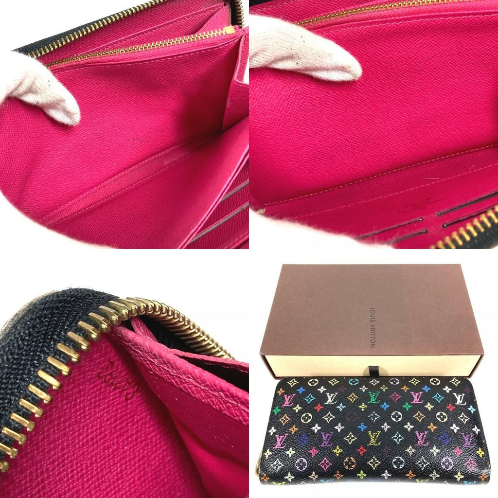 Louis Vuitton Wallet Zippy Monogram Multicolor Canvas Noir Black — view 9