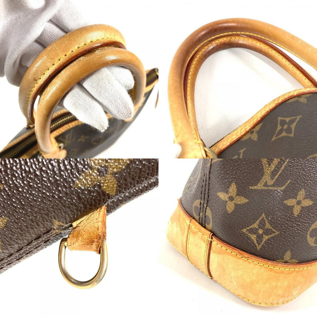 Louis Vuitton Handbag Lockit Monogram Canvas Brown — view 8