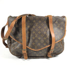 Louis Vuitton Shoulder Bag Saumur 43 Monogram Canvas Brown