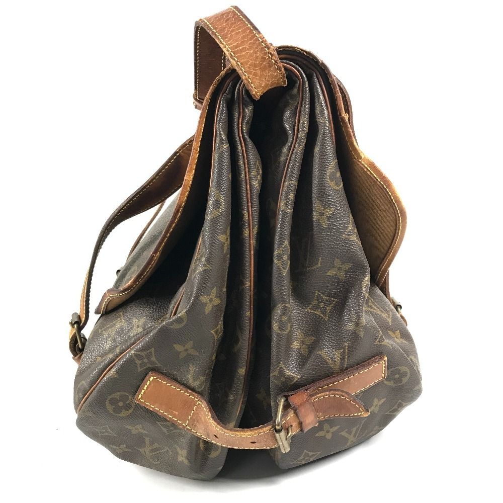 Louis Vuitton Shoulder Bag Saumur 43 Monogram Canvas Brown — view 3