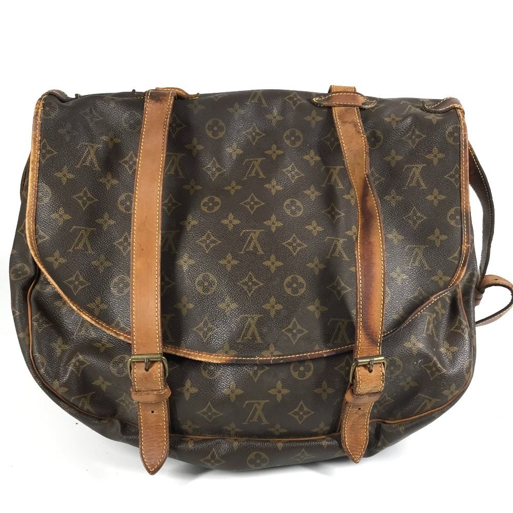 Louis Vuitton Shoulder Bag Saumur 43 Monogram Canvas Brown — view 2