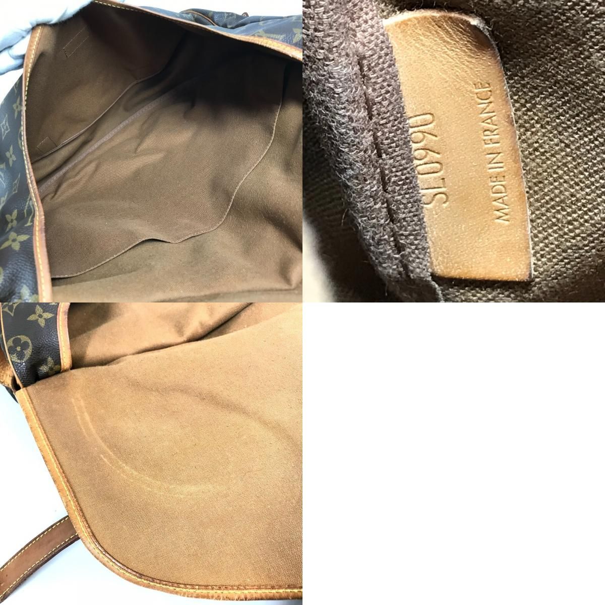Louis Vuitton Shoulder Bag Saumur 43 Monogram Canvas Brown — view 9