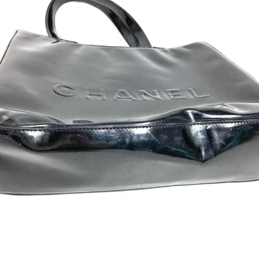 Chanel Shoulder Bag Logo Enamel Black — view 5