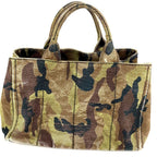 Prada Handbag Logo Canapa Canvas Green — view 2