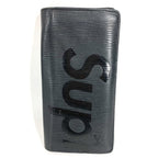 Louis Vuitton Wallet Portefeuille Brazza Epi Leather Noir Black