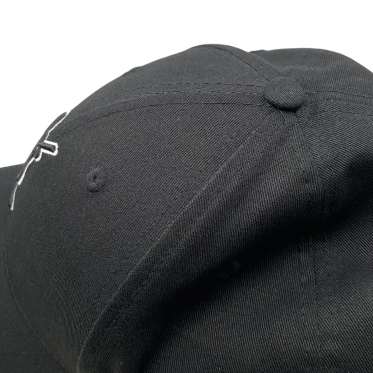 Saint Laurent New Era Hat YSL Monogram Cap Cotton Logo Black — view 6