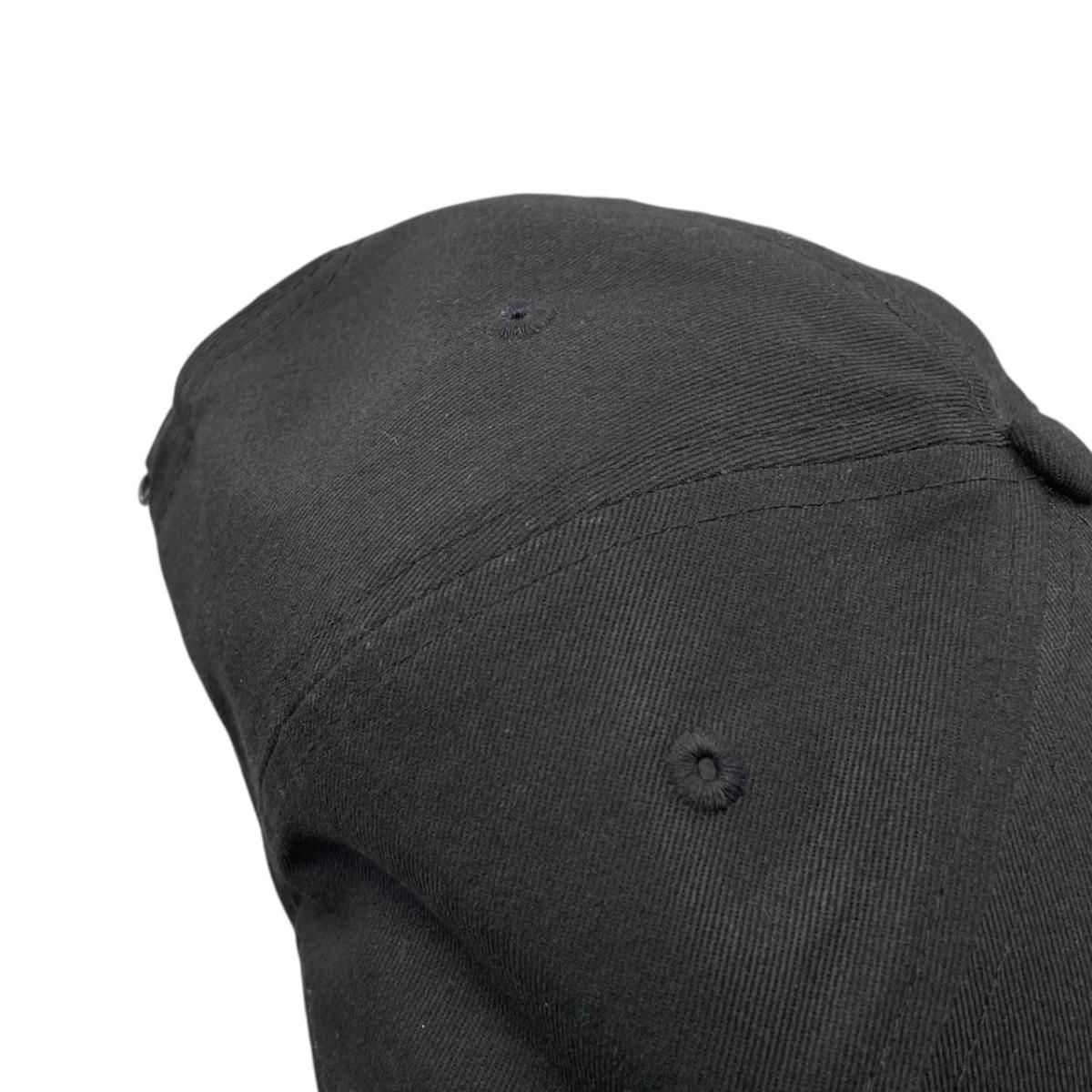 Saint Laurent New Era Hat YSL Monogram Cap Cotton Logo Black — view 7