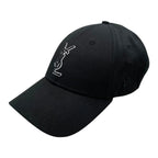 Saint Laurent New Era Hat YSL Monogram Cap Cotton Logo Black
