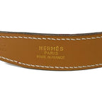 Hermes Belt 60 Gold Rouge Ash Reversible Leather — view 6