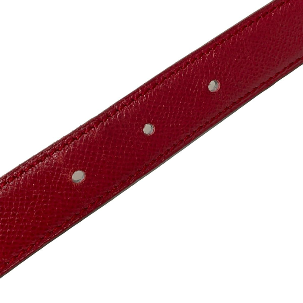 Hermes Belt 60 Gold Rouge Ash Reversible Leather — view 5