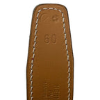 Hermes Belt 60 Gold Rouge Ash Reversible Leather — view 7