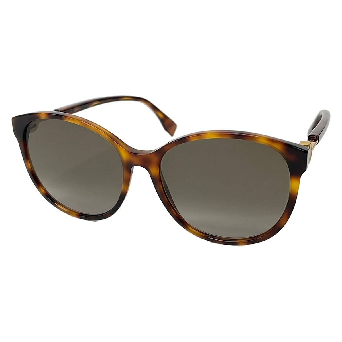 Fendi Sunglasses S Dark Brown Tortoiseshell Eyewear
