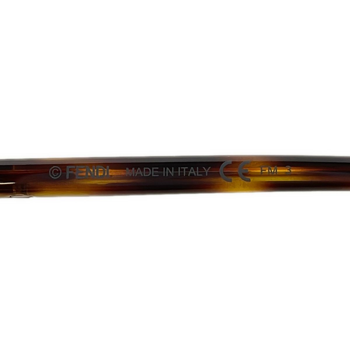 Fendi Sunglasses S Dark Brown Tortoiseshell Eyewear — view 4