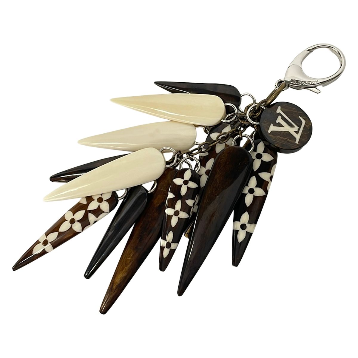 Louis Vuitton Key Holder Black Ivory Blanc