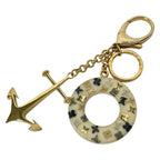 Louis Vuitton Key Holder Ankle John Porte Cles Marina White Gold