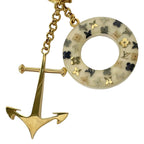 Louis Vuitton Key Holder Ankle John Porte Cles Marina White Gold — view 3