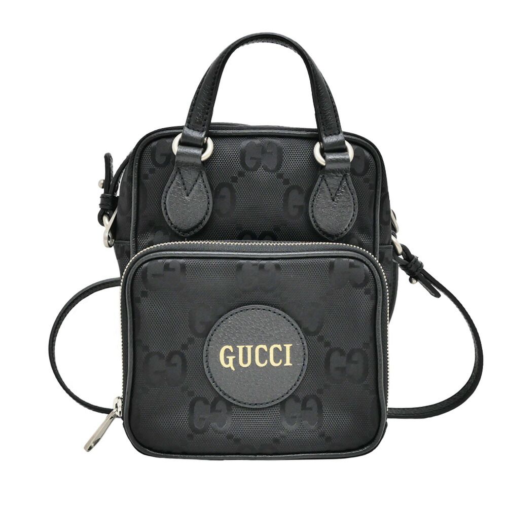 Gucci Off the Grid Handbag Shoulder GG Nylon Black