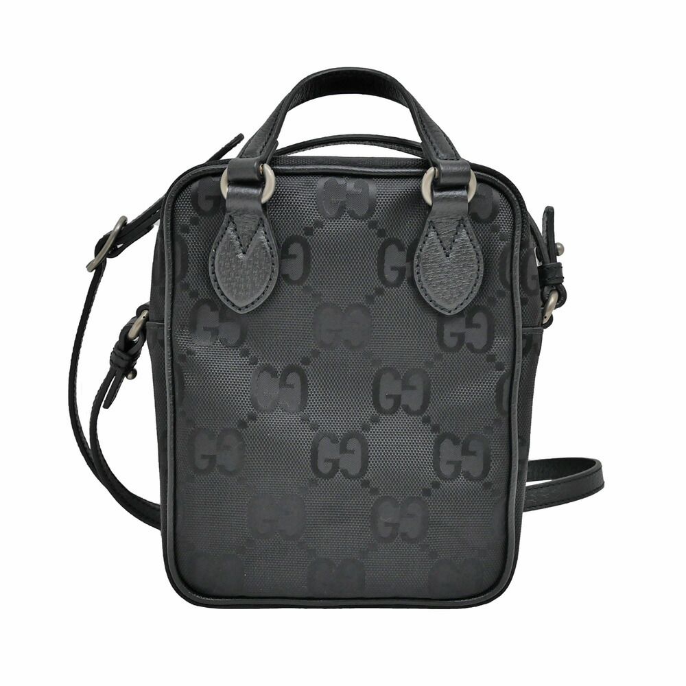 Gucci Off the Grid Handbag Shoulder GG Nylon Black — view 2