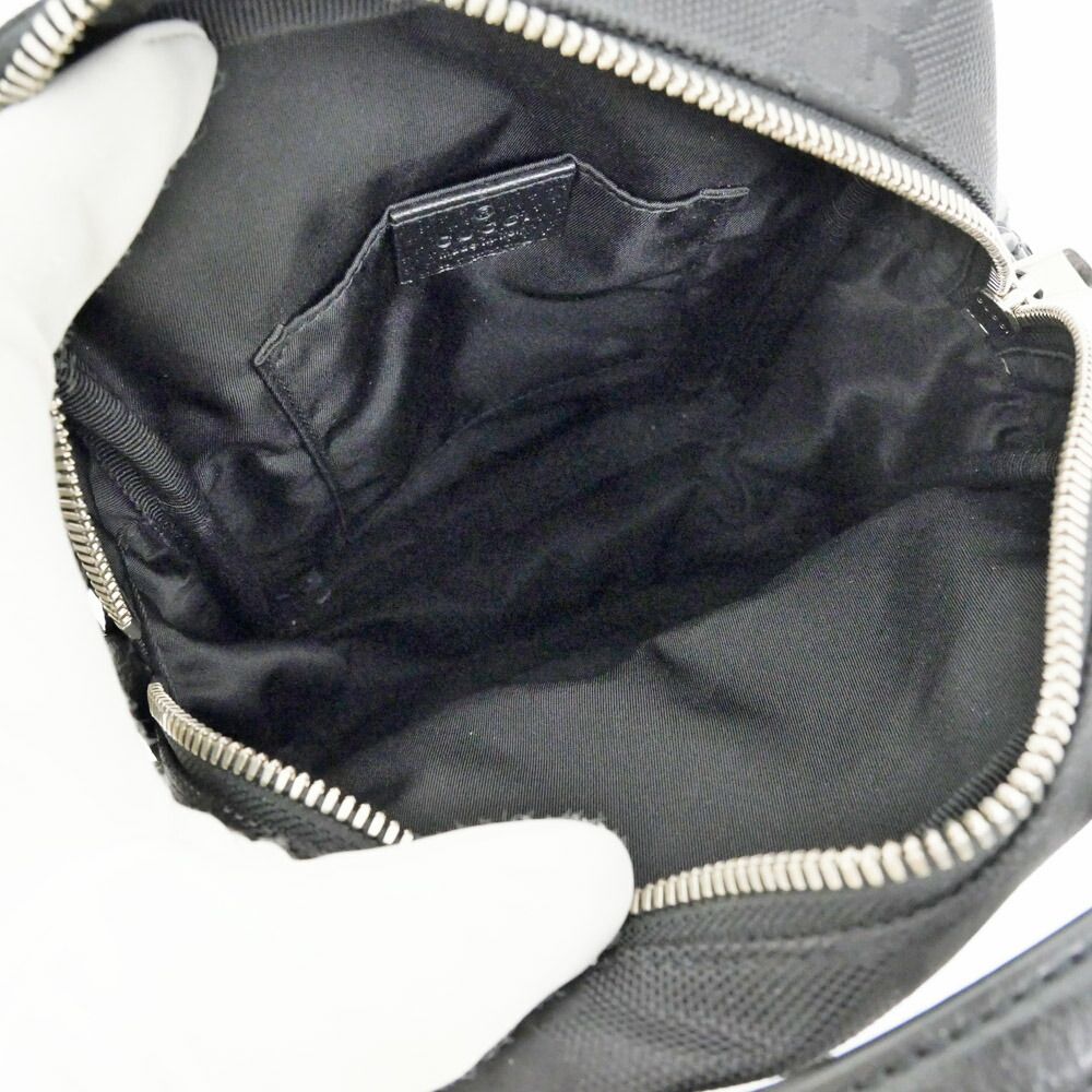 Gucci Off the Grid Handbag Shoulder GG Nylon Black — view 5