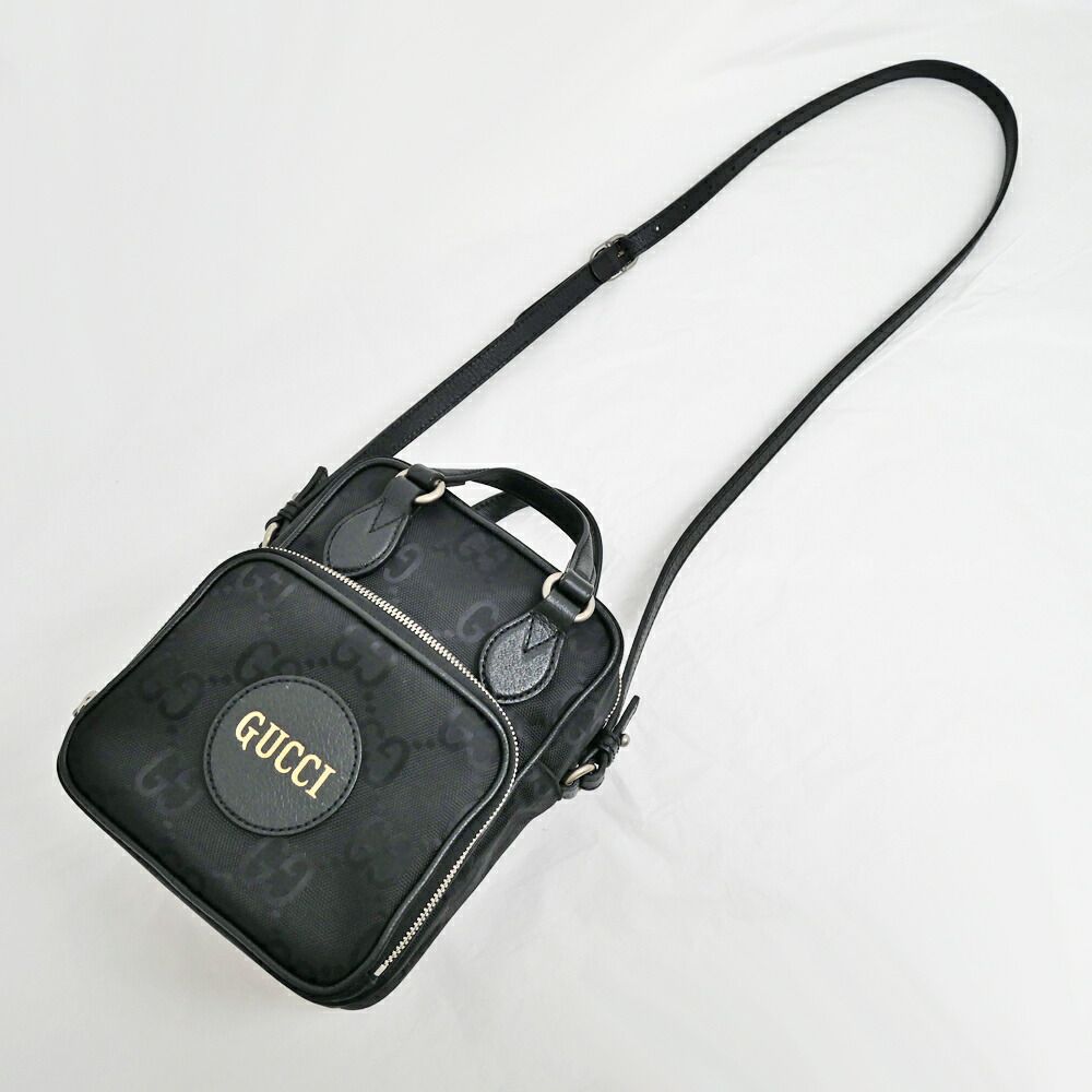Gucci Off the Grid Handbag Shoulder GG Nylon Black — view 9