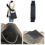 Gucci Black Silver GG Canvas Leather Shoulder — view 7