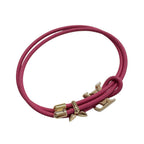 Louis Vuitton Bracelet Leather LV Pink Gold Blue — view 2