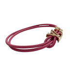 Louis Vuitton Bracelet Leather LV Pink Gold Blue — view 3