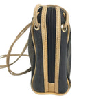 Fendi Shoulder Bag Pecan Logo Leather Canvas Brown — view 3