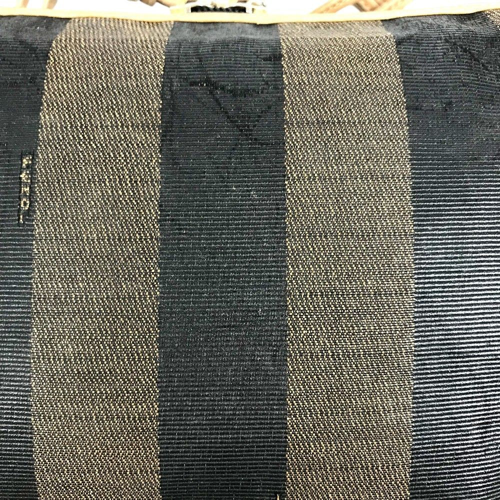Fendi Shoulder Bag Pecan Logo Leather Canvas Brown — view 5