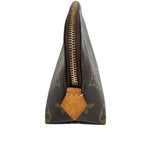 Louis Vuitton Makeup Pouch Pochette Cosmetic PM Monogram Canvas Brown — view 2