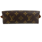Louis Vuitton Makeup Pouch Pochette Cosmetic PM Monogram Canvas Brown — view 4