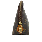 Louis Vuitton Makeup Pouch Pochette Cosmetic PM Monogram Canvas Brown — view 3