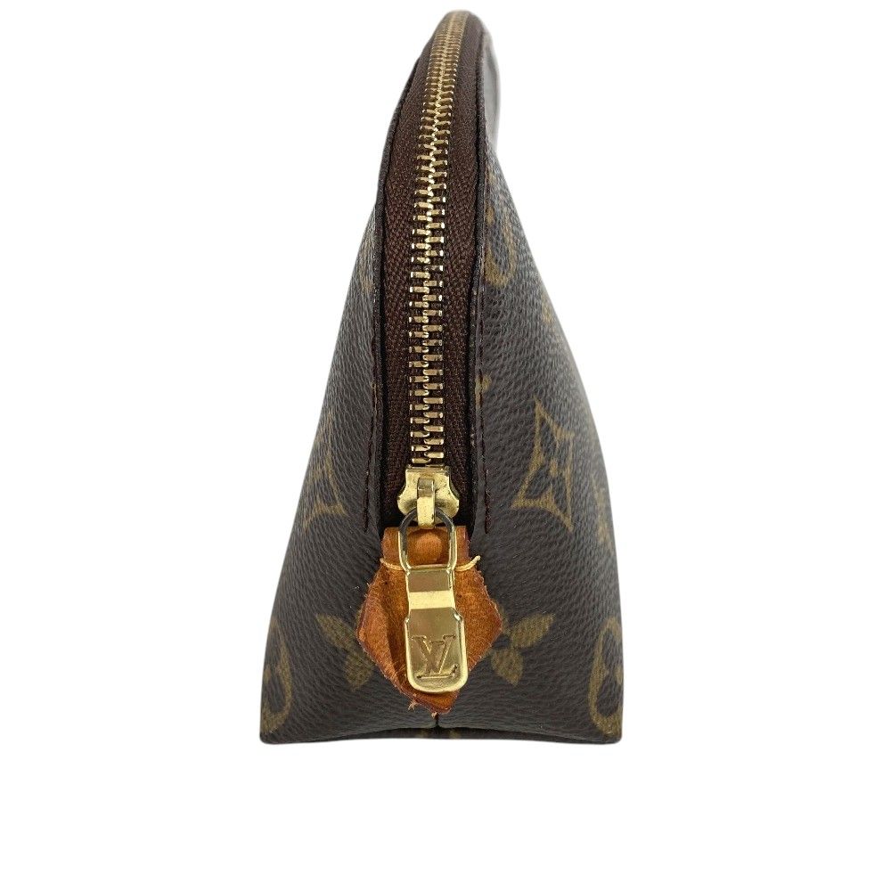 Louis Vuitton Makeup Pouch Pochette Cosmetic PM Monogram Canvas Brown — view 3
