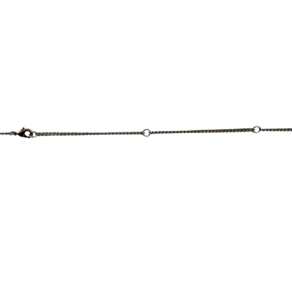 Louis Vuitton Necklace Locket Monogram Pendant Metal Silver — view 5
