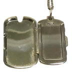 Louis Vuitton Necklace Locket Monogram Pendant Metal Silver — view 2