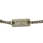 Louis Vuitton Necklace Locket Monogram Pendant Metal Silver — view 3