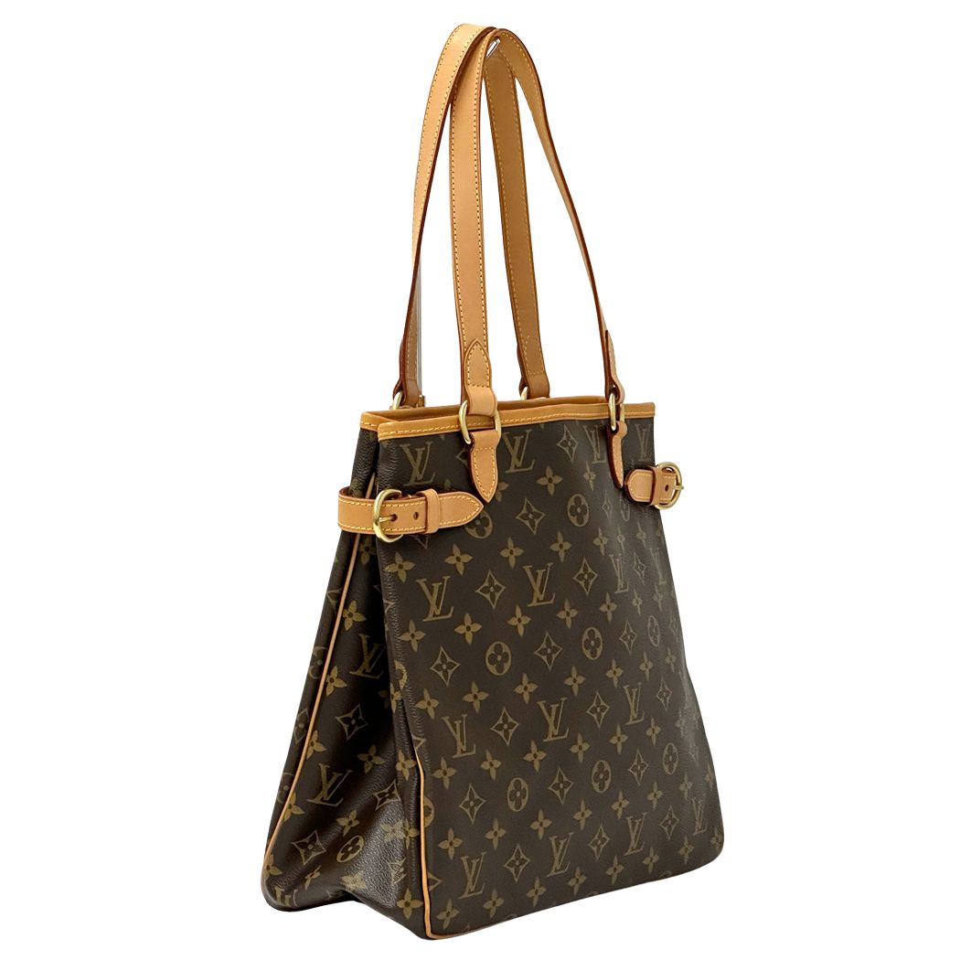 Louis Vuitton Monogram Tote Batignolles Vertical Brown — view 3