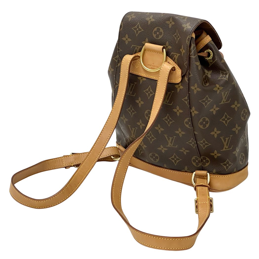 Louis Vuitton Monogram Backpack Montsouris MM Brown Mini Small — view 3