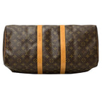 Louis Vuitton Boston Bag Monogram Canvas Keepall 45 Brown Large Going — view 4