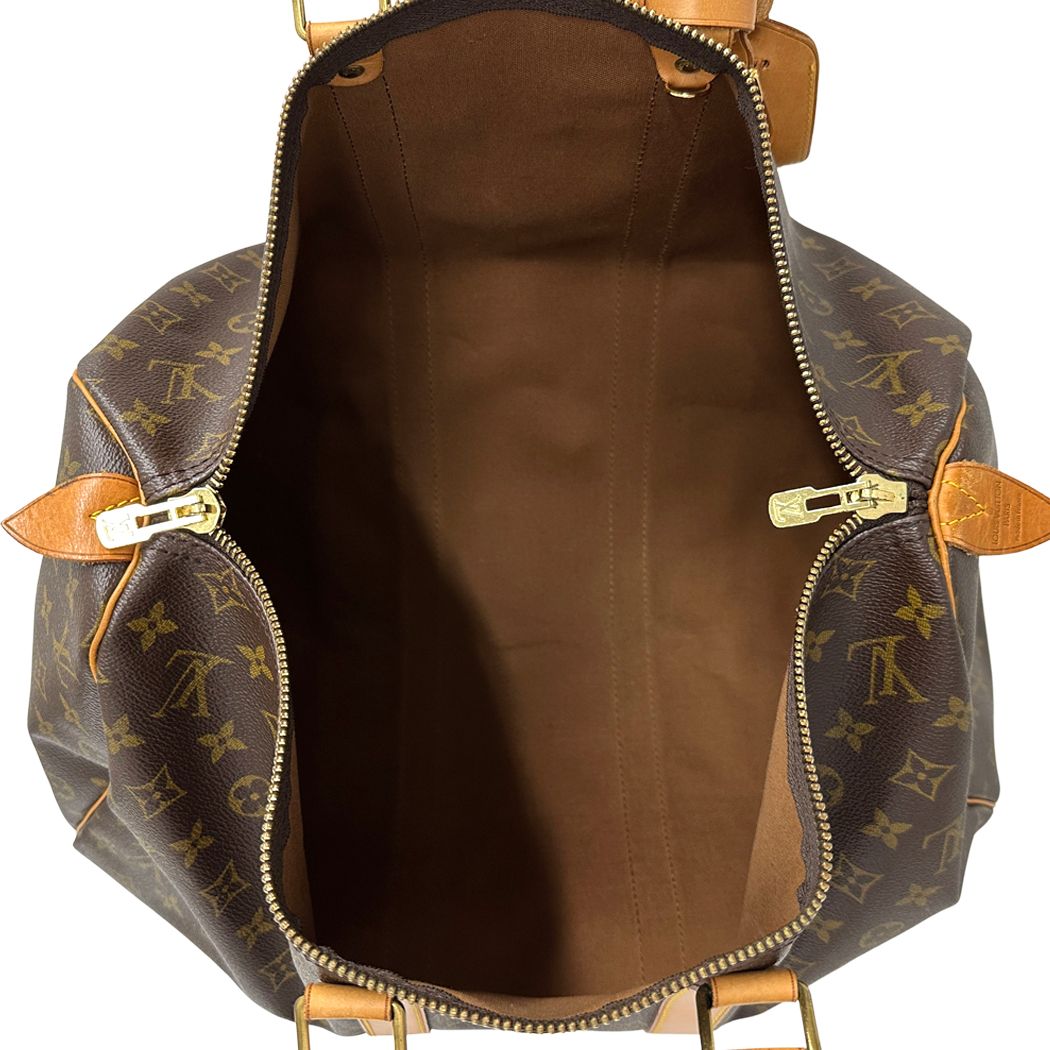 Louis Vuitton Boston Bag Monogram Canvas Keepall 45 Brown Large Going — view 5