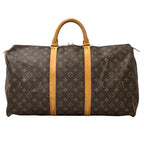 Louis Vuitton Monogram Boston Bag Keepall 50 Brown Large Outing — view 2