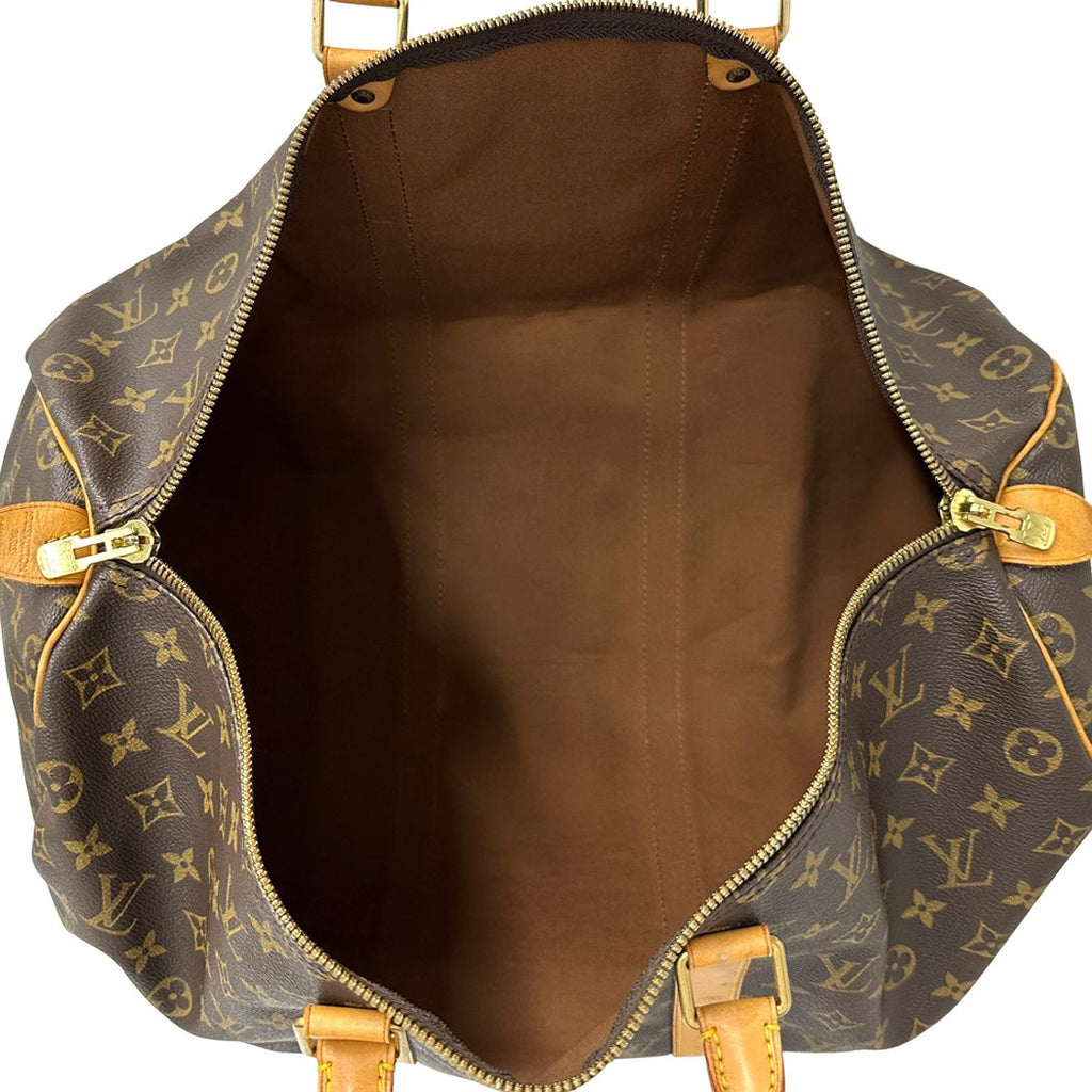 Louis Vuitton Monogram Boston Bag Keepall 50 Brown Large Outing — view 5
