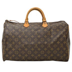 Louis Vuitton Bag Monogram Handbag Speedy 40 Brown Handle Mini Boston Outing — view 2