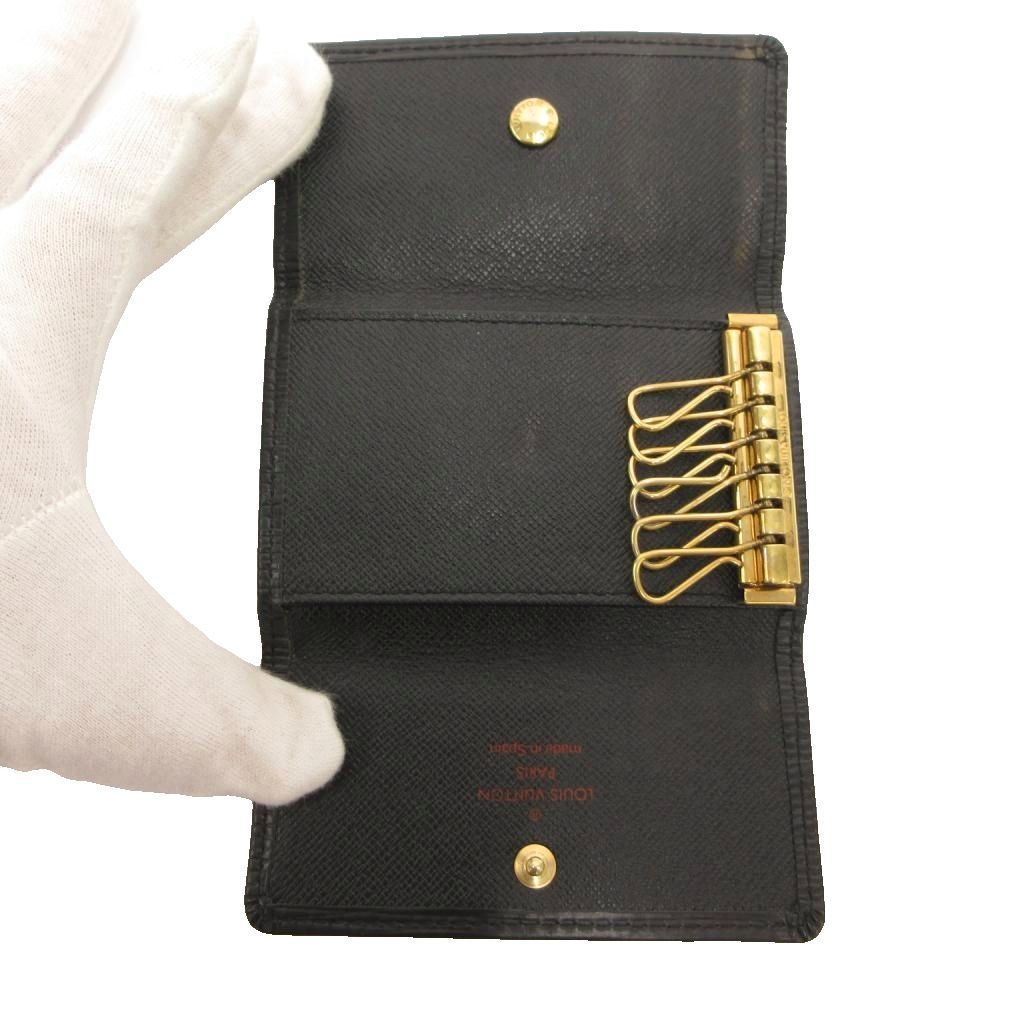 Louis Vuitton Key Case Multicles 6 Epi Black Leather Button Closure SD — view 5