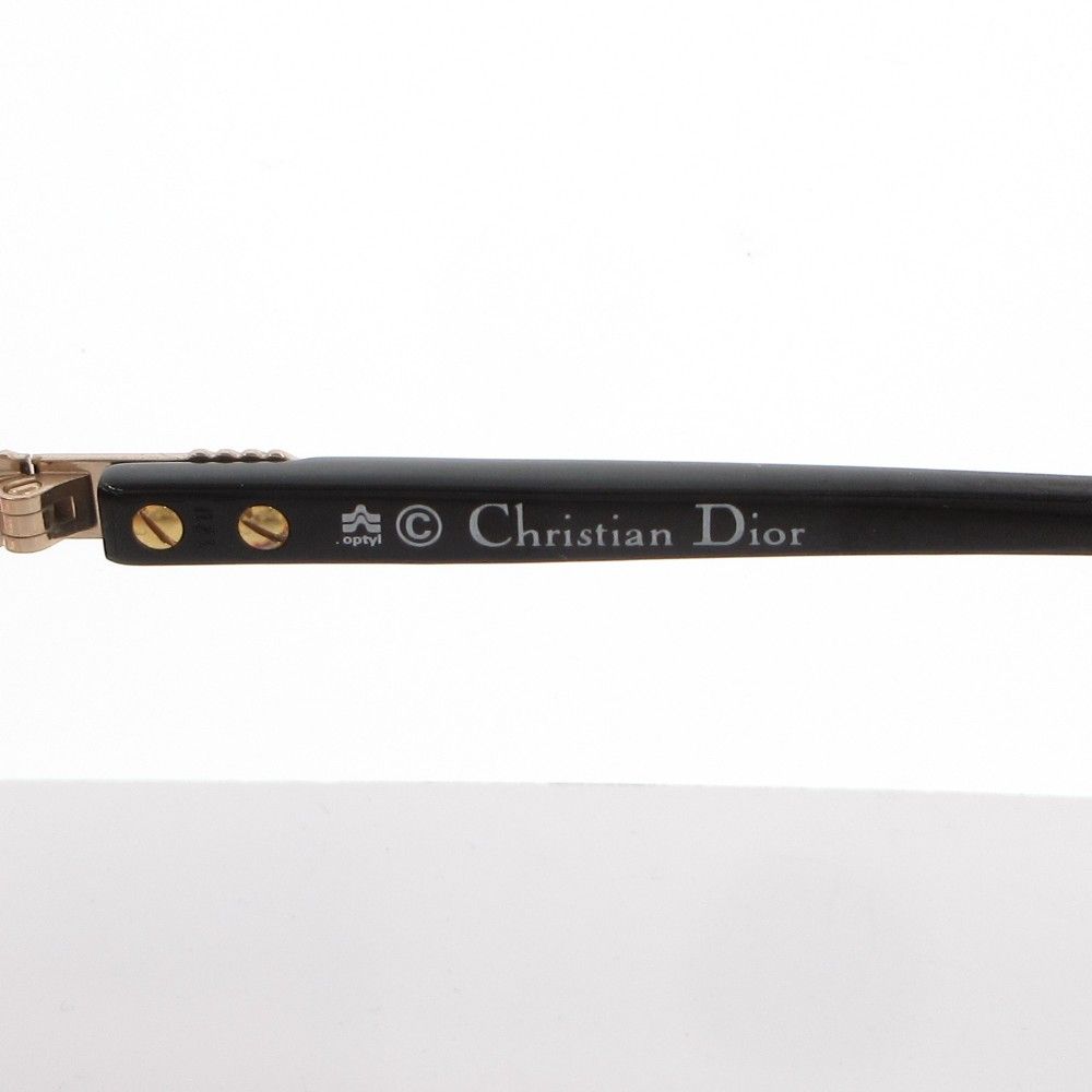 Dior Sunglasses Eyewear Non Prescription CD Logo Side Black Gold Color Gradient — view 7