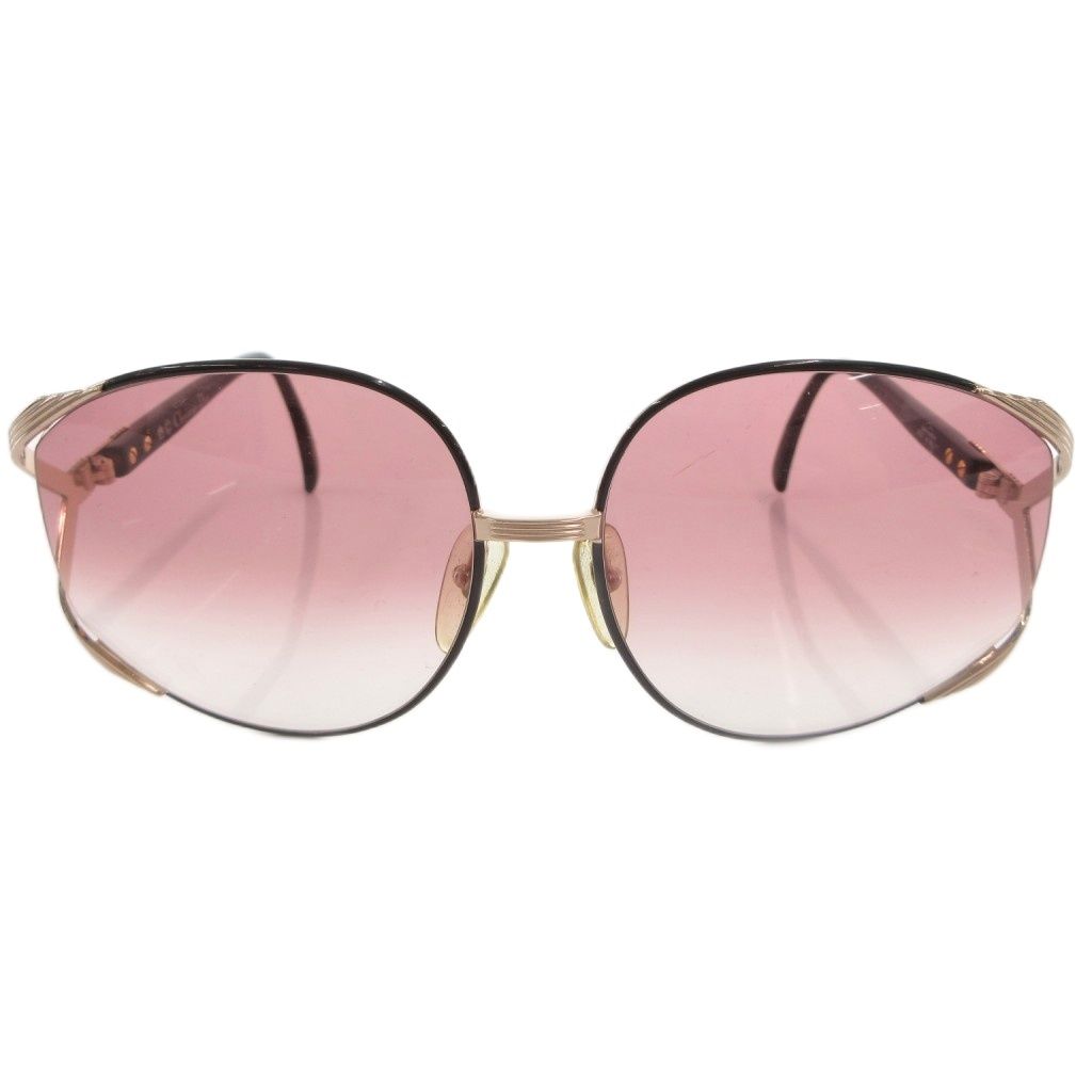 Dior Sunglasses Eyewear Non Prescription CD Logo Side Black Gold Color Gradient
