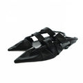 Bottega Veneta Sandals Pointed Toe Leather Logo 36 Black