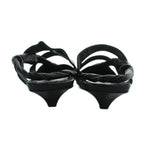 Bottega Veneta Sandals Pointed Toe Leather Logo 36 Black — view 5