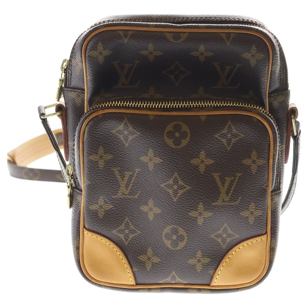 Louis Vuitton Monogram Amazon Mini Shoulder Bag Brown Leather Gold