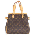 Louis Vuitton Monogram Batignolles Handbag Mini Tote Brown Leather Gold
